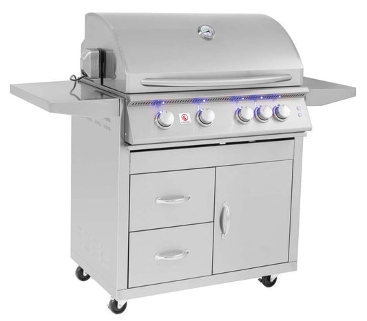 Summerset Sizzler Pro 32 Inch Propane Gas Grill on Cart