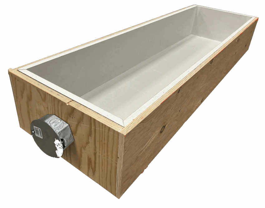 Eurofase Fire-Rated Box for 61-Inch Electric Heater - Flush Mount