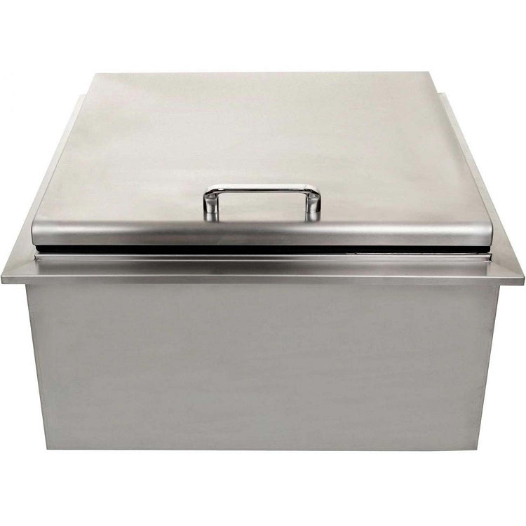 BBQ Island 260 Series - 25 Inch Drop-In Ice Bin Cooler With Condiment Tray