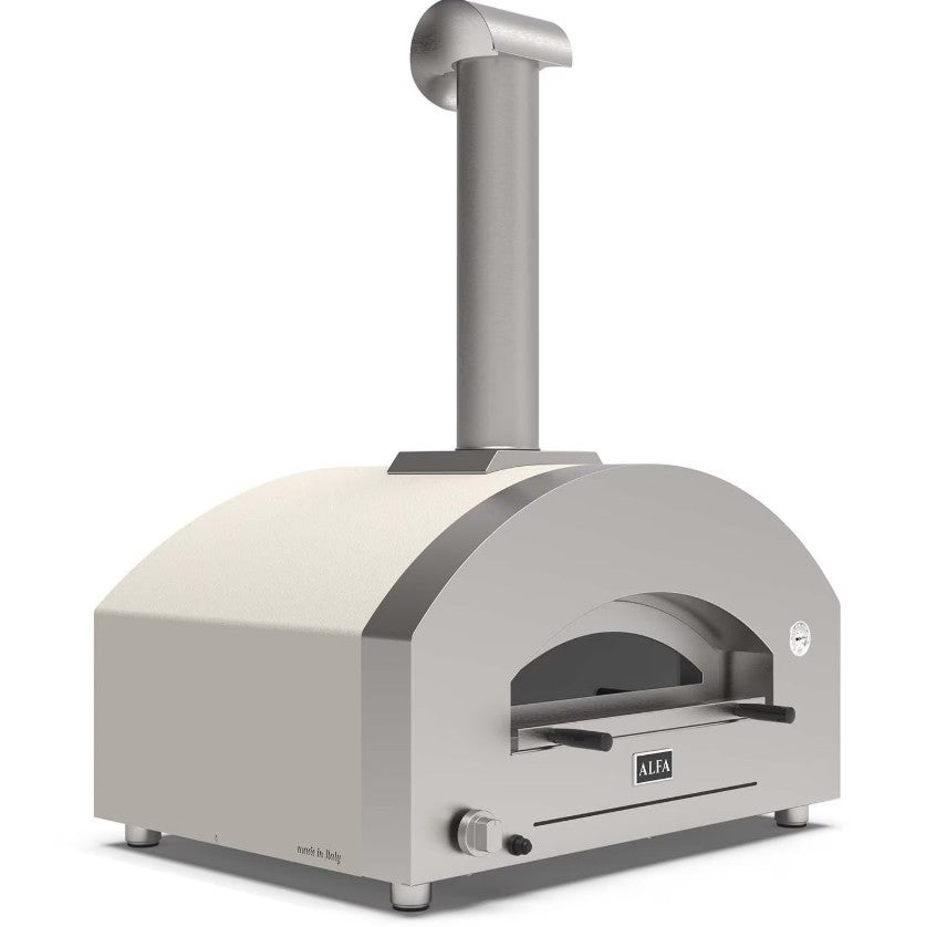 Alfa Futuro '4 Pizze' Natural Gas Pizza Oven - White Stone