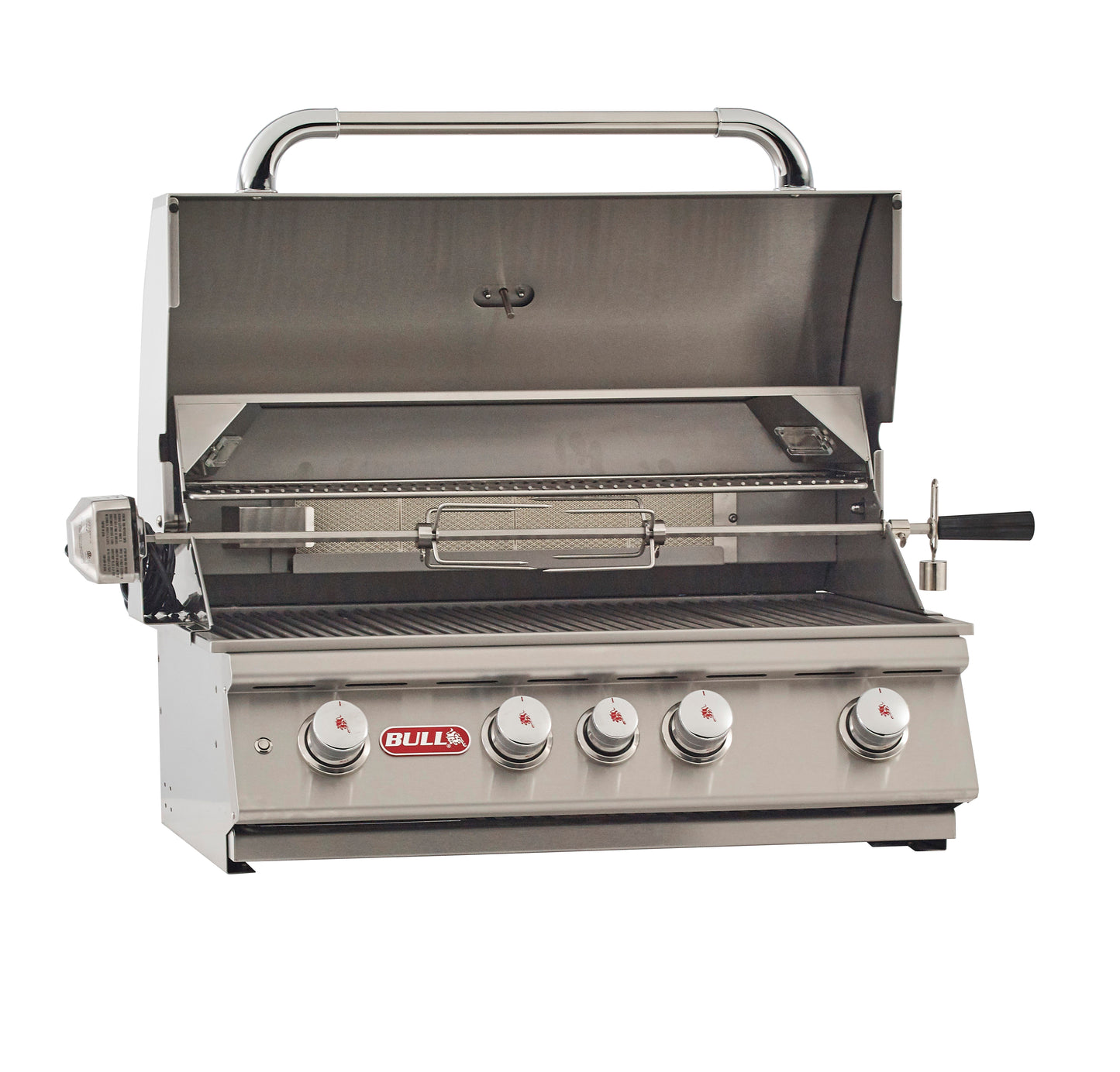 Bull Angus 30 Inch Propane Gas Grill with Lights and Rotisserie