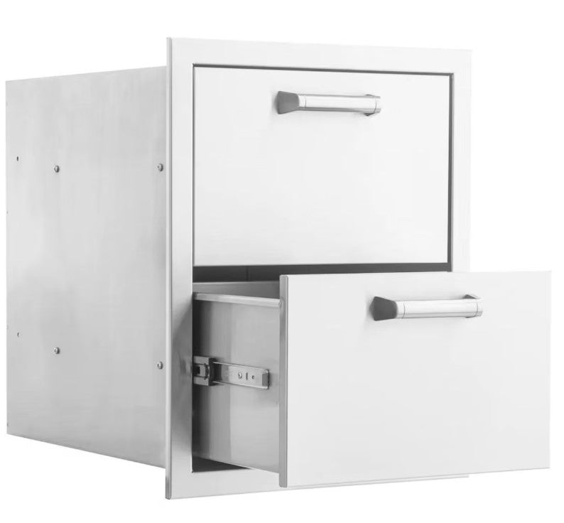 BBQ Island 260 H-Series - 16 Inch Double Storage Drawer