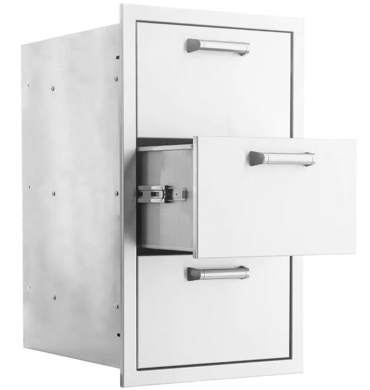 BBQ Island 260 H-Series - 16 Inch Triple Storage Drawer
