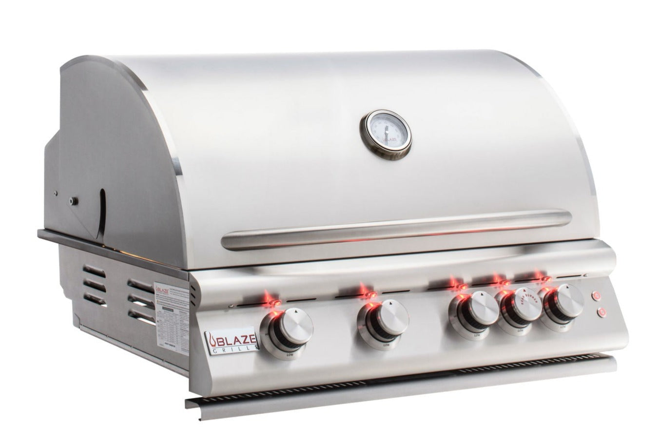 Blaze LTE 32 Inch 4-Burner Natural Gas Grill With Rear Burner and Lights