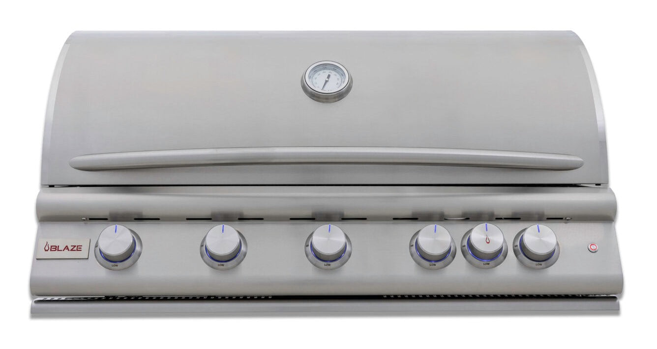 Blaze LTE+ 40 Inch 5-Burner Natural Gas Grill With Rear Burner and Lights