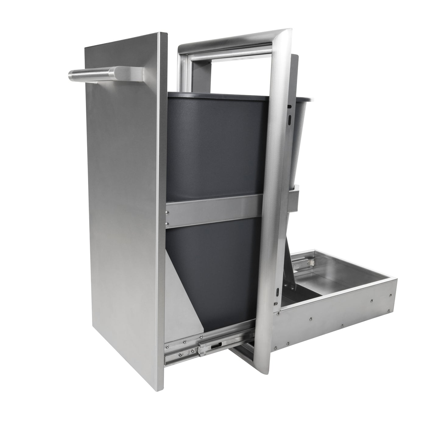 Coyote 14 Inch Single Pull Out Trash / Recycle Bin