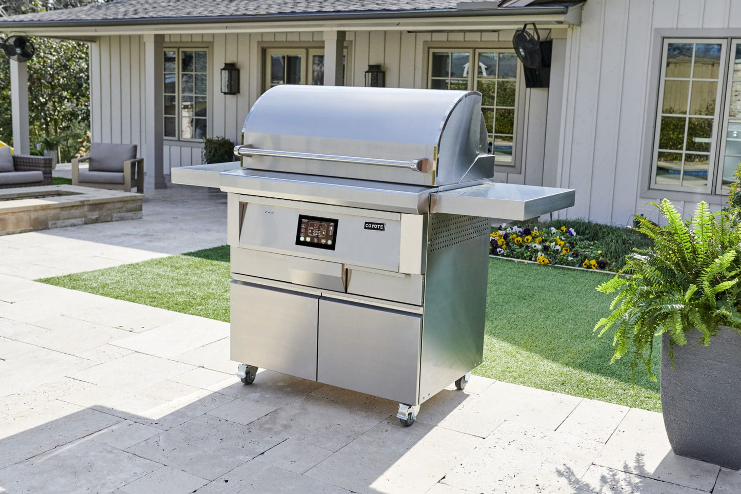 Coyote 36 Inch Freestanding Pellet Grill