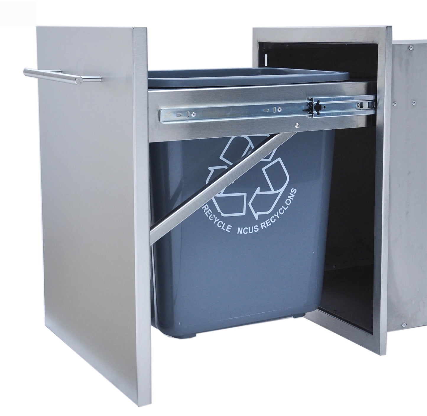 Sunstone Designer 18"W Multi-Configurable Trash Drawer w/Self-Leveling Legs