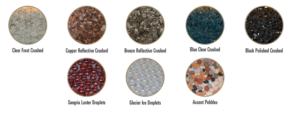 Crushed Glass Options