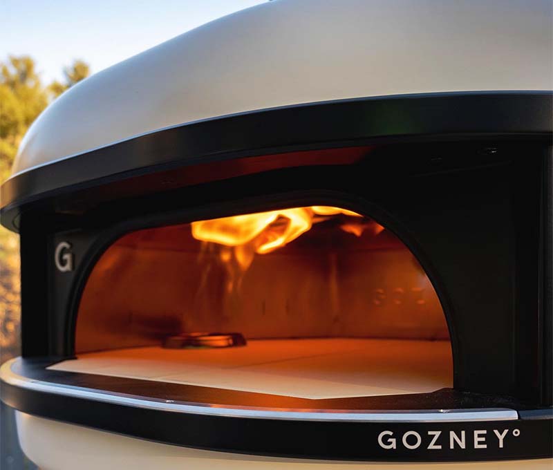 Gozney Dome Dual Fuel Propane Pizza Oven - Bone - On Stand