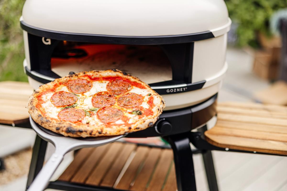 Gozney Dome S1 Propane Only Pizza Oven - White - On Stand