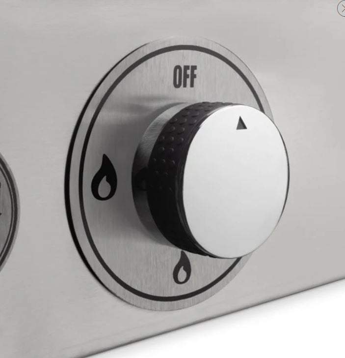 Le Griddle 30 Inch Stainless Steel 2 Burner Natural Gas