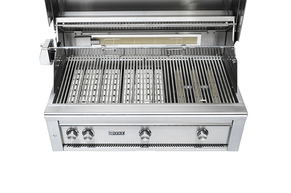 Lynx 42 Inch Professional Natural Gas Grill w/ Trident Burner and Rotisserie on Cart
