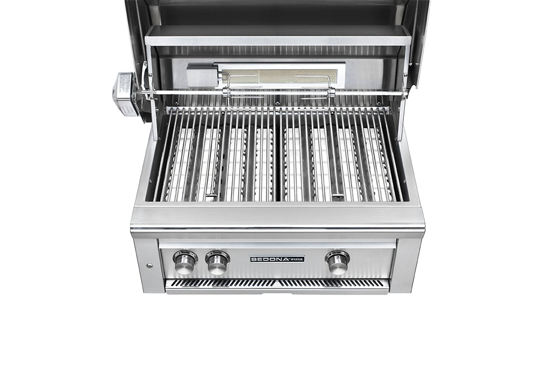 Lynx Sedona 30 Inch Natural Gas Grill with Rotisserie - SS Tube Burners