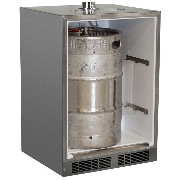 Marvel 24 Inch Outdoor Twin Tap Built In Beer Dispenser