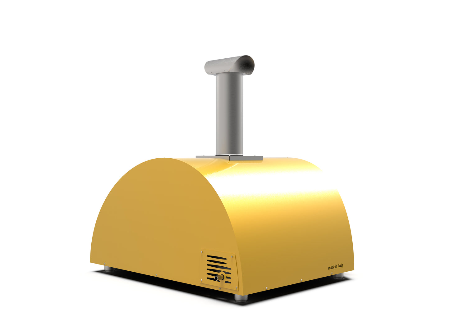 Alfa Moderno '5 Pizze' Natural Gas Pizza Oven - Imperial Yellow