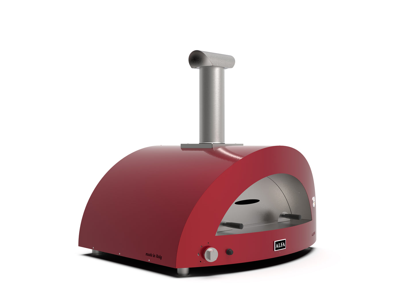 Alfa Moderno '5 Pizze' Natural Gas Pizza Oven - Ruby Red