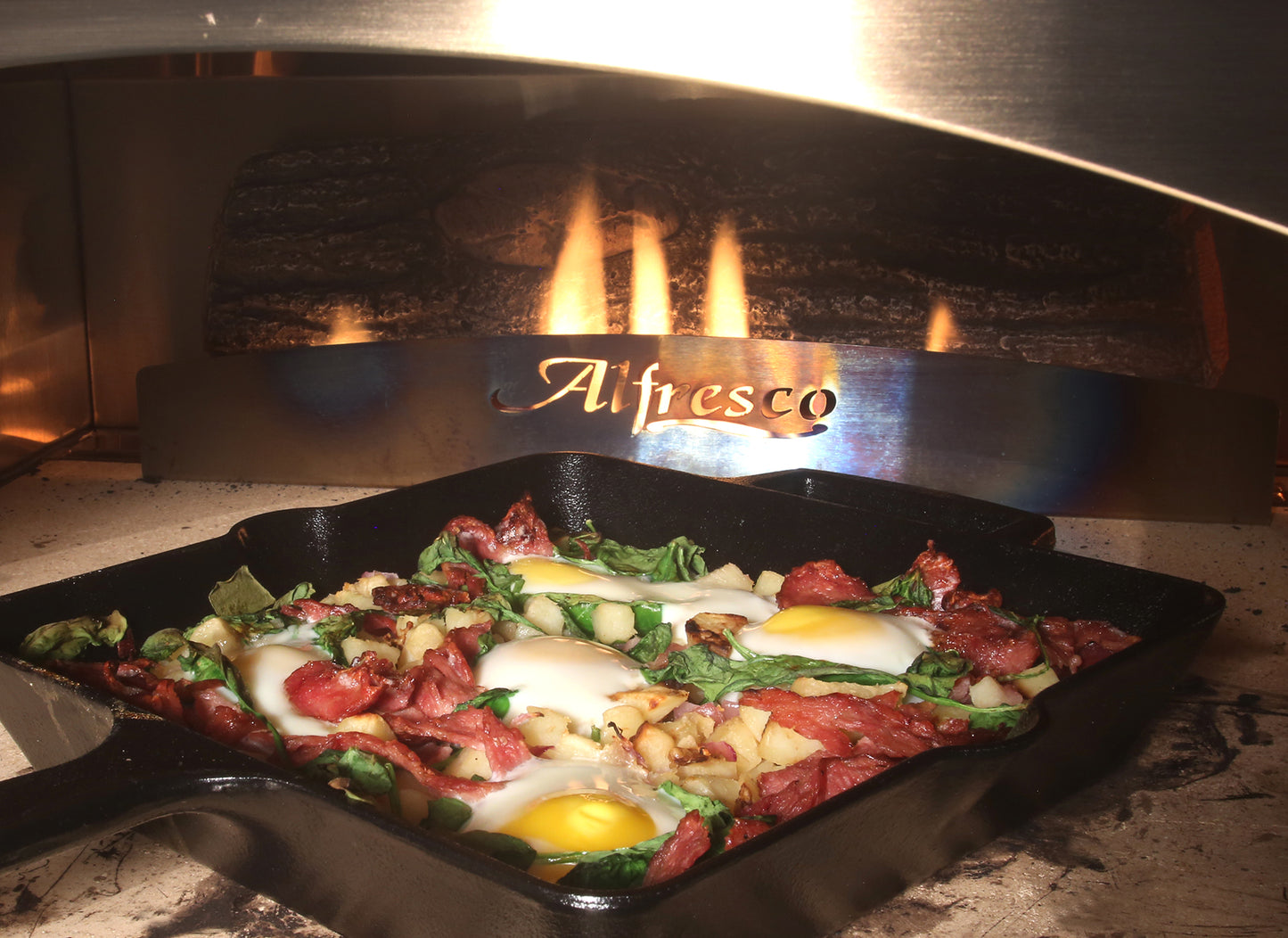 Alfresco 30 Inch Propane Gas Countertop Pizza Oven Plus