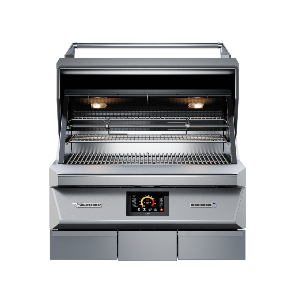 Twin Eagles 36" Pellet Smoker & Grill W/ Rotisserie - Built In