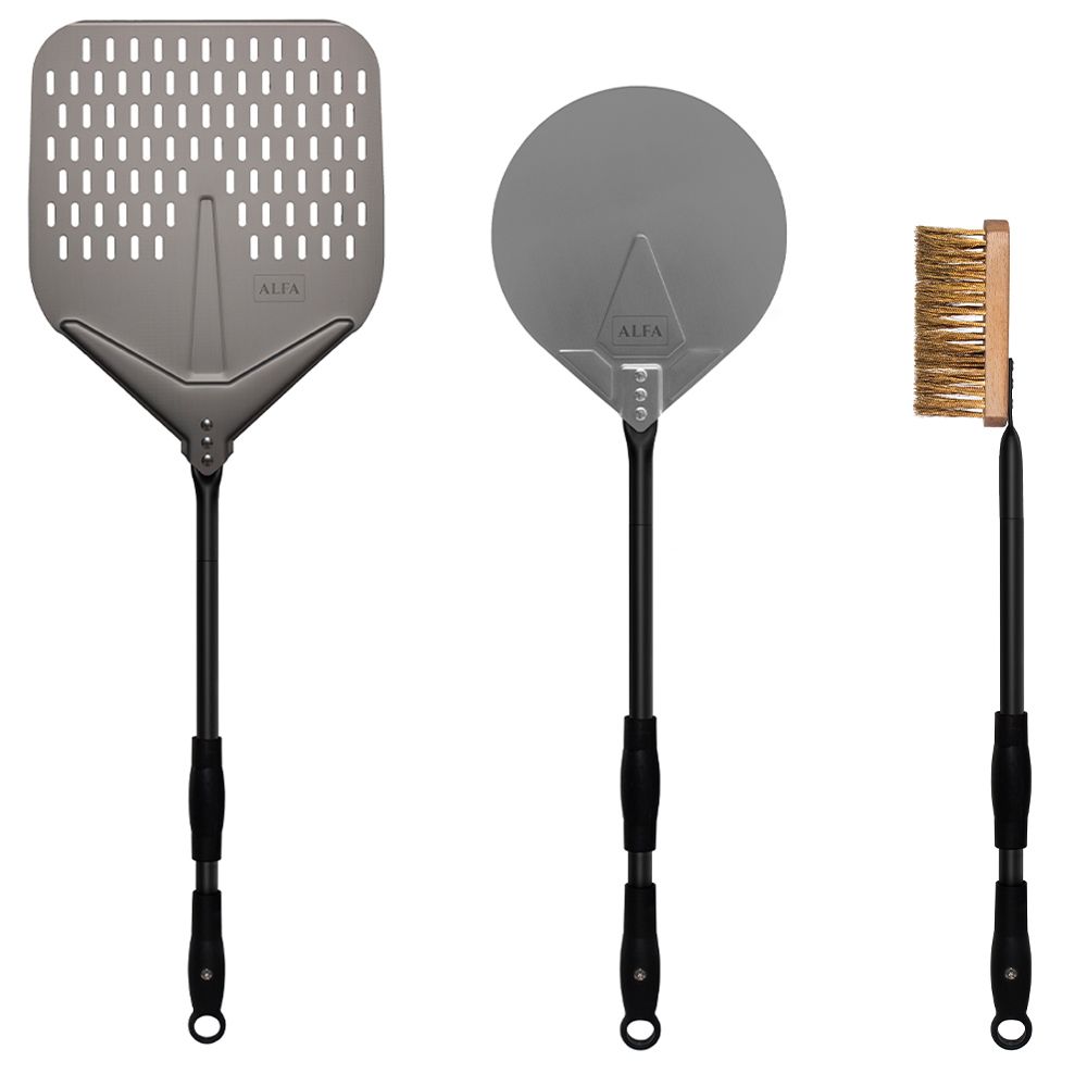 Alfa 36 Inch (3) Piece Pizza Peel Set