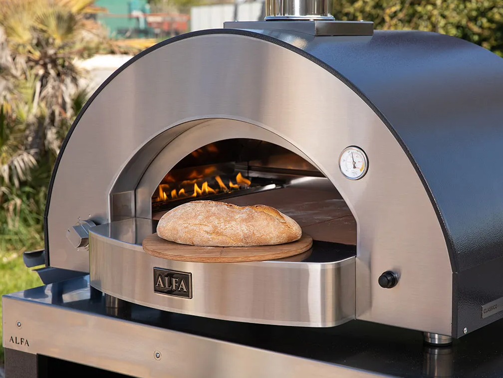 Alfa Classico '4 Pizze' Natural Gas Pizza Oven - Ardesia Grey