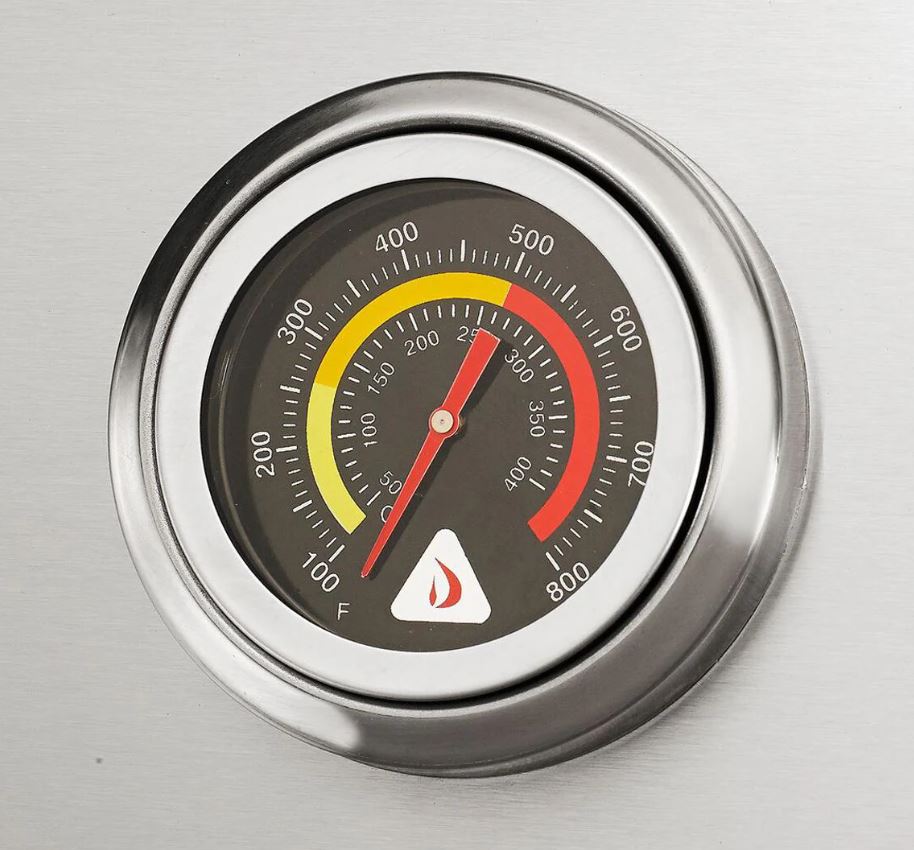 Delta Heat 26 Inch Natural Gas Grill on Cart with Interior Lights