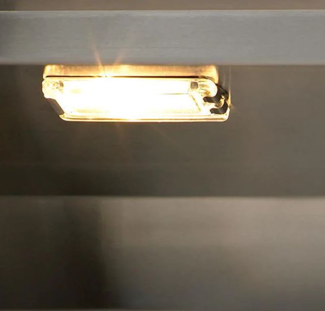 Delta Heat 38 Inch Natural Gas Grill on Cart with Interior Lights & Rotisserie