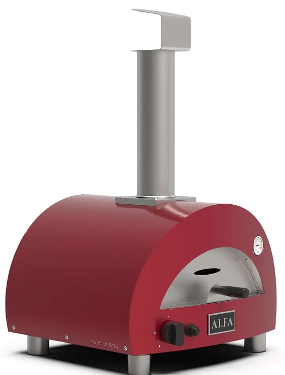 Alfa Moderno Portable Propane Pizza Oven - Red