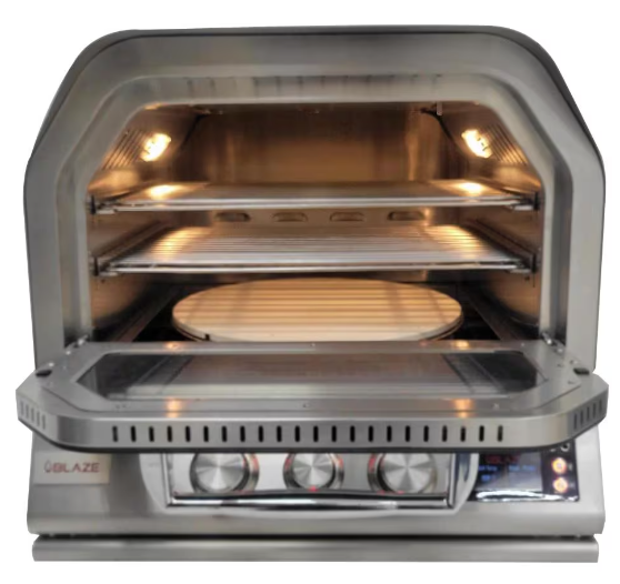 Blaze 26-Inch Built In Gas Outdoor Pizza Oven With Rotisserie - Propane