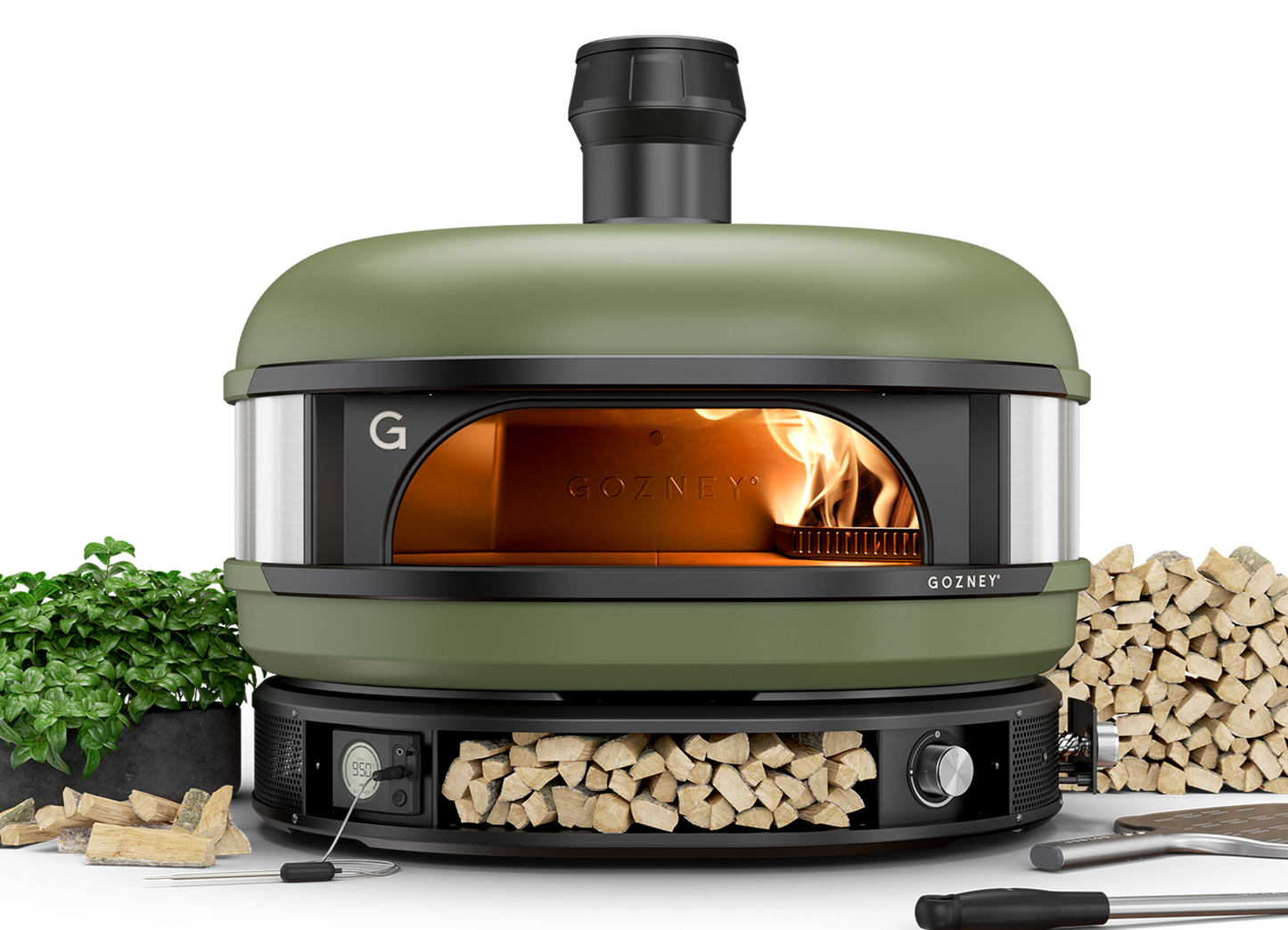 Gozney Dome Dual Fuel Propane Pizza Oven - Olive