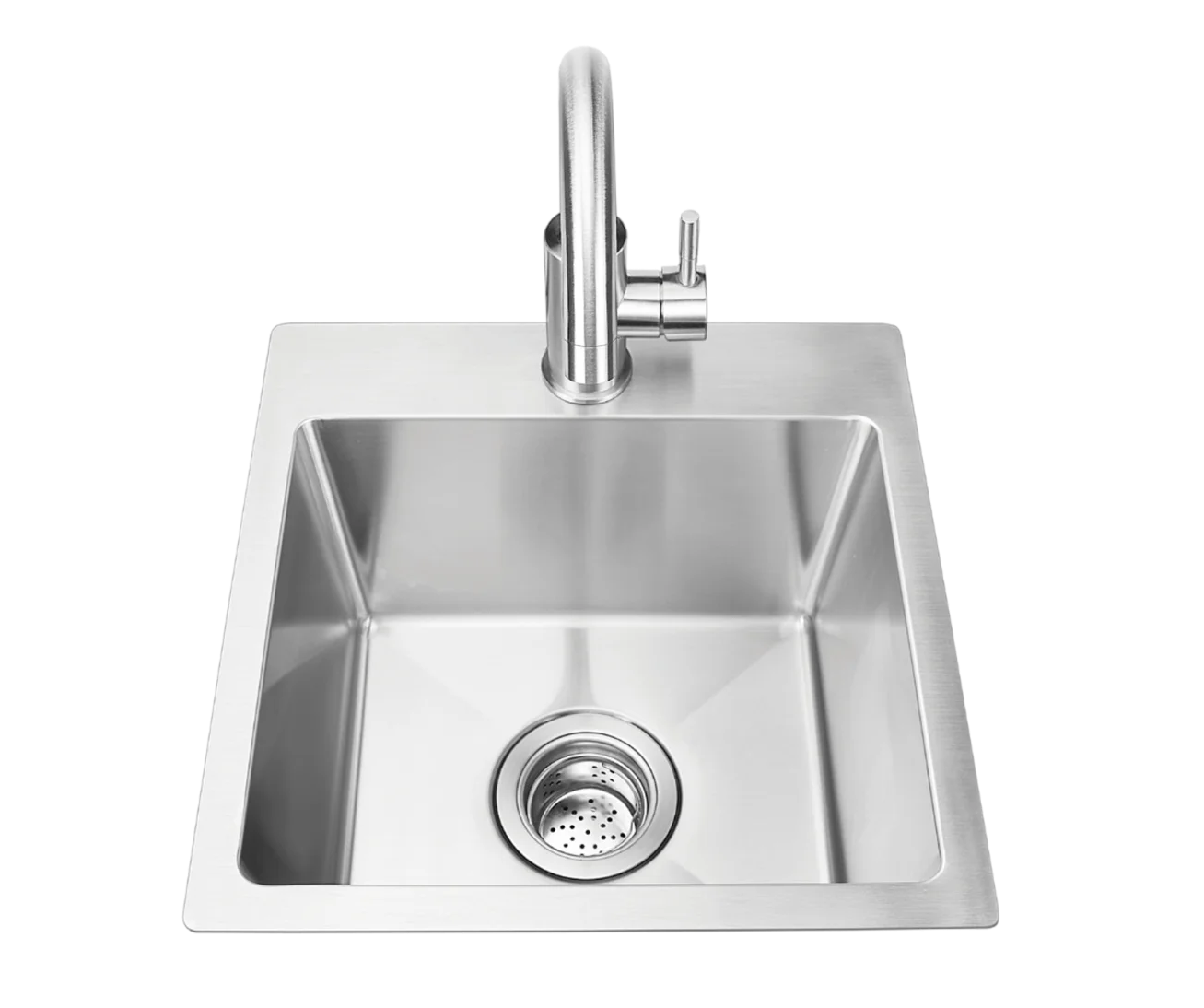 Bull 15 Inch Stainless Steel Dual Mount Sink
