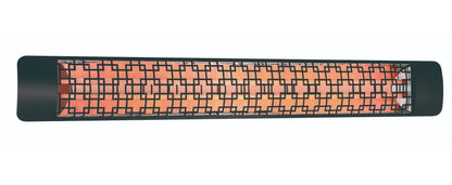 Eurofase EF60 240v 6000w 61-Inch Electric Heater - Black Brix Plate
