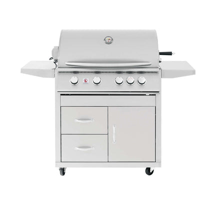 Summerset Sizzler 32 Inch Natural Gas Grill on Cart