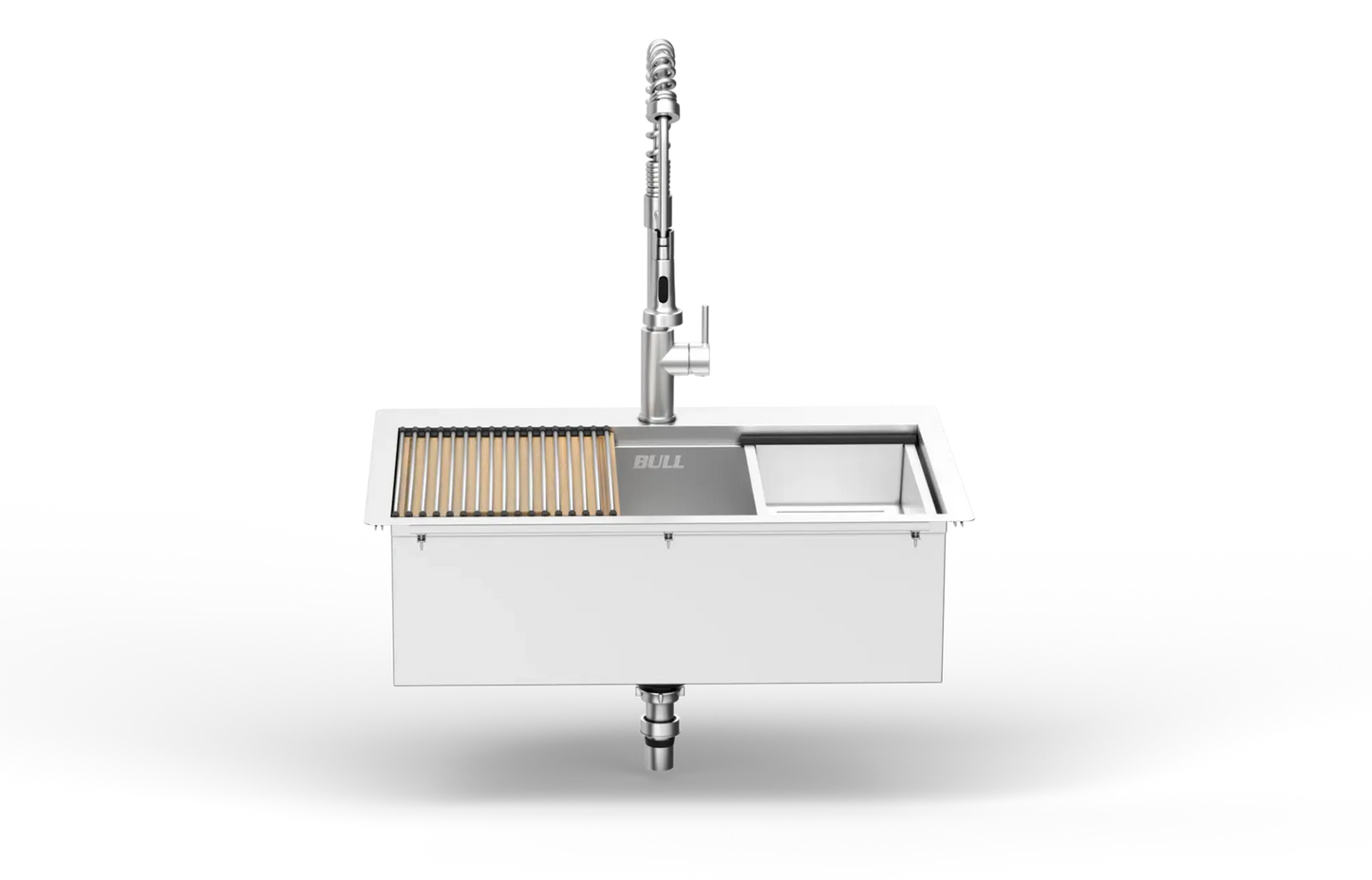Bull 30 Inch Premium Stainless Steel Dual Mount Sink With Accessories