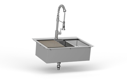 Bull 30 Inch Premium Stainless Steel Dual Mount Sink With Accessories
