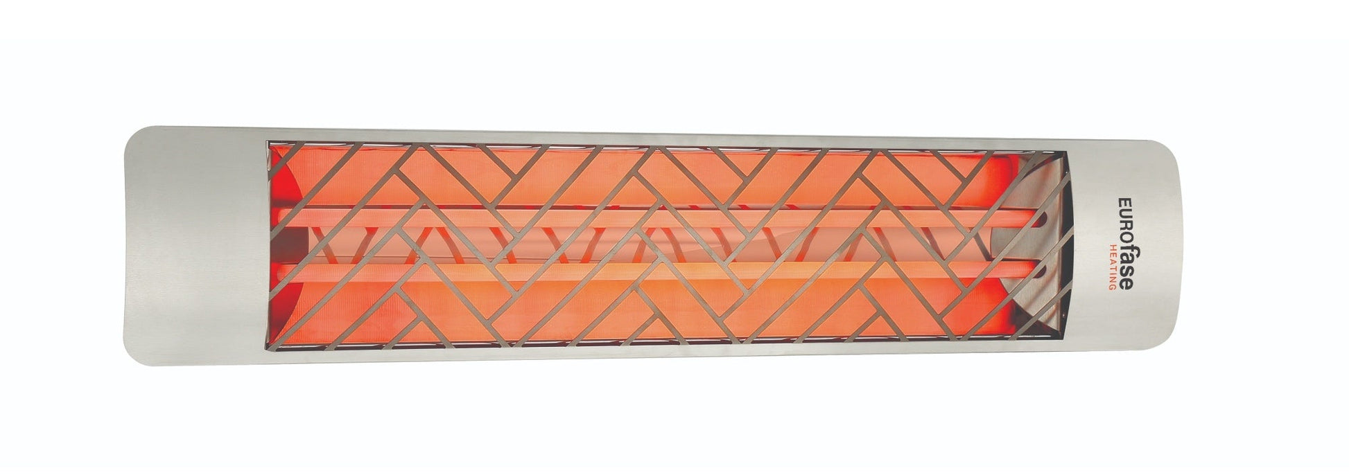 Eurofase EF40 240v 4000w 39-Inch Electric Heater - Stainless Steel Chevron Plate