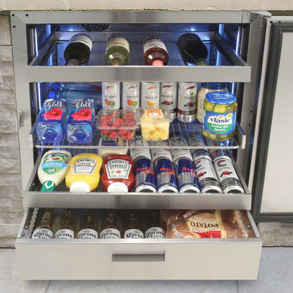 Alfresco PolarCore 28-in 6.77 Cu. Ft. Outdoor Refrigerator