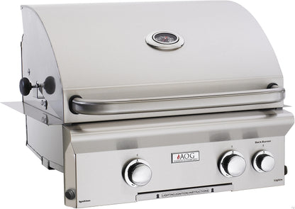 AOG 24 Inch Propane Gas Grill w/ Lights and Rotisserie L-Series