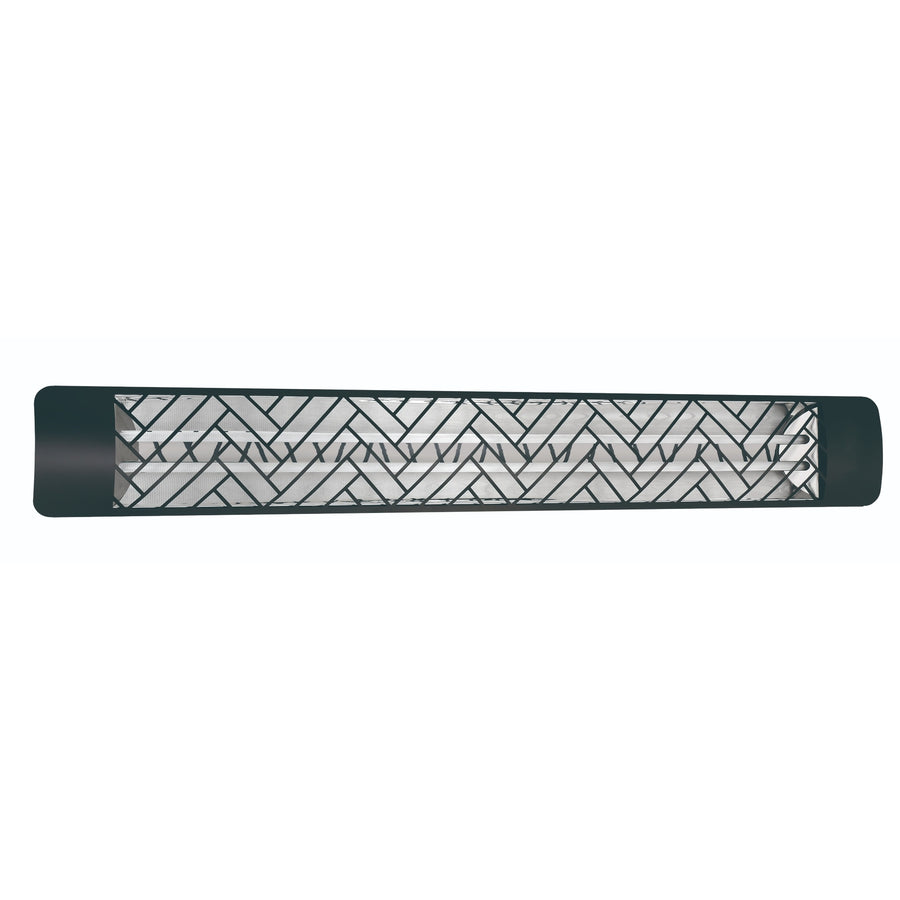 Eurofase EF60 240v 6000w 61-Inch Electric Heater - Black Chevron Plate