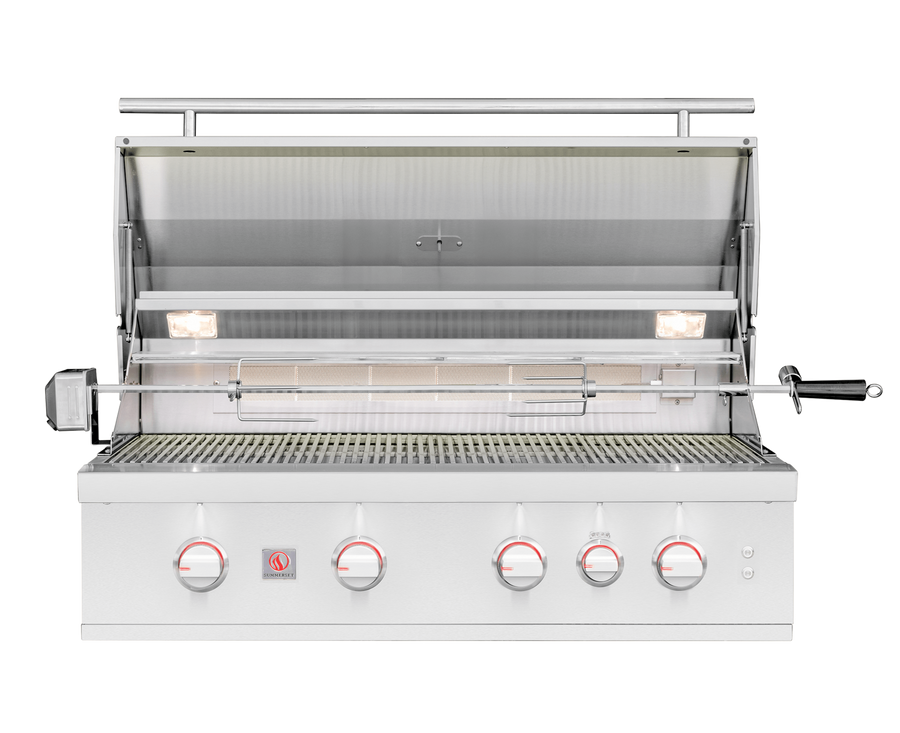 Summerset TRL Pro 40 Inch Propane Grill w/Rotisserie and Lights