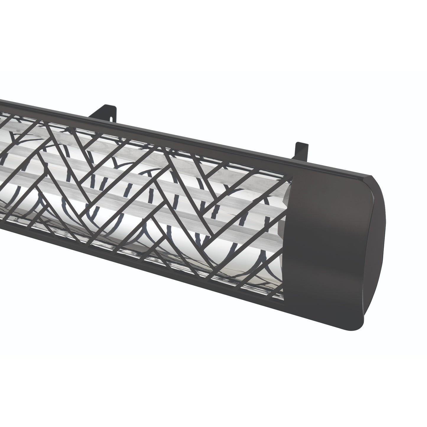 Eurofase EF40 240v 4000w 39-Inch Electric Heater - Black Chevron Plate