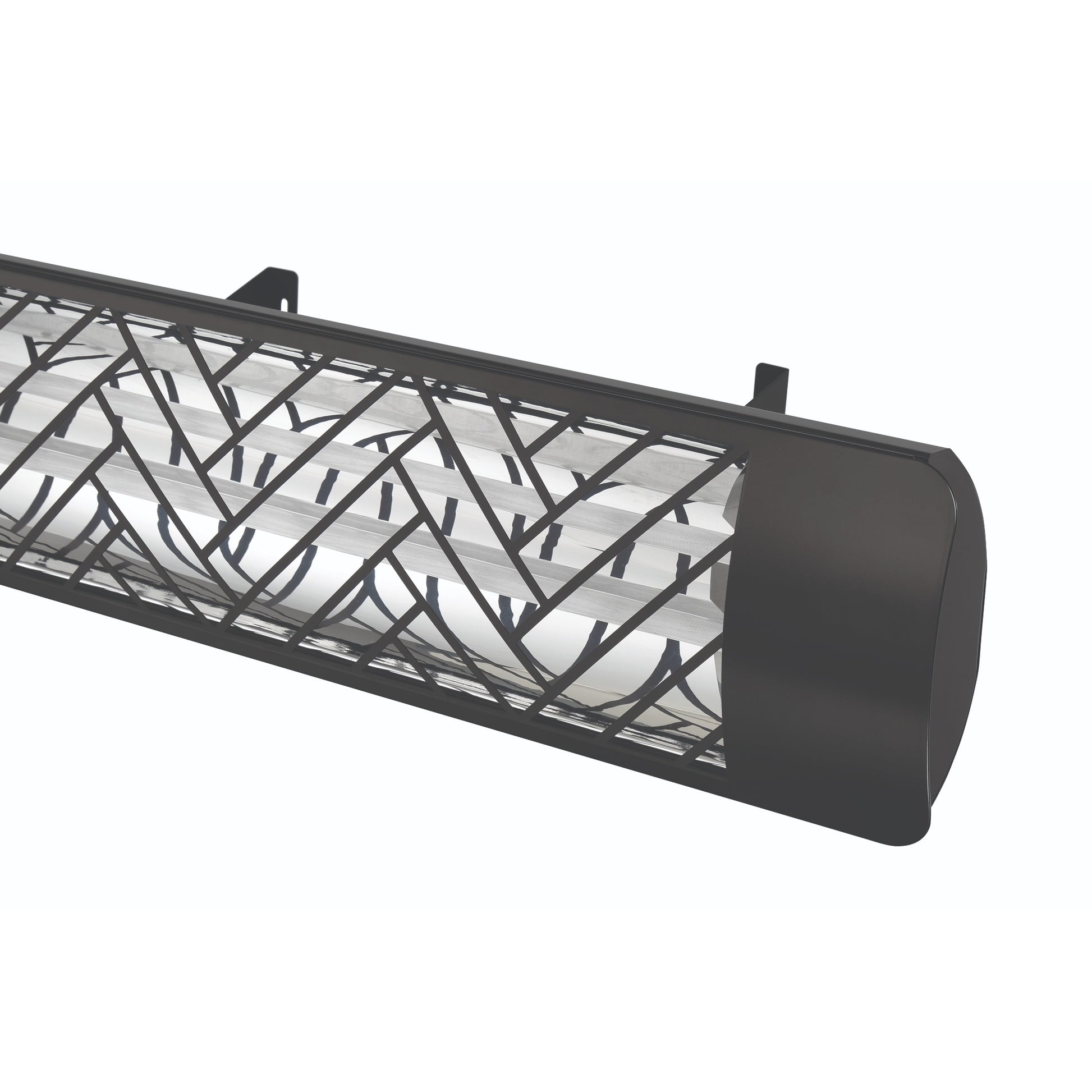 Eurofase EF40 240v 4000w 39-Inch Electric Heater - Black Chevron Plate