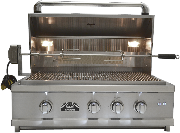 Sole 30" Grill w/ Rotisserie and Lights