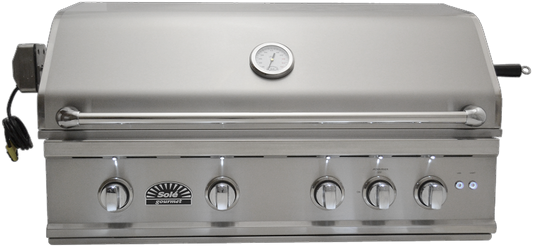 Sole 38 Inch TR Natural Gas Grill with Lights and Rotisserie