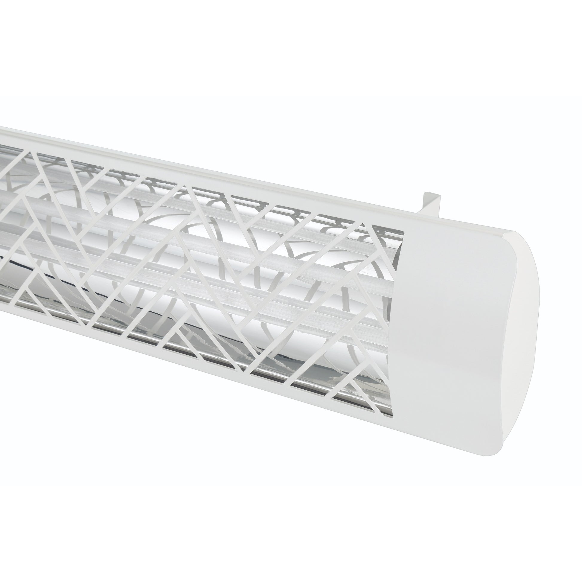 Eurofase EF60 240v 6000w 61-Inch Electric Heater - White Chevron Plate