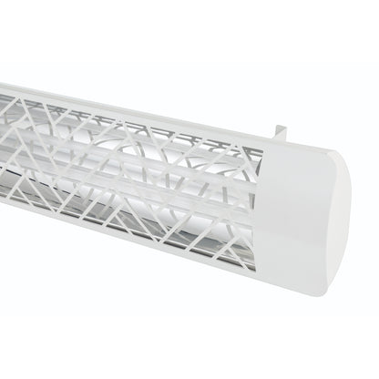 Eurofase EF60 240v 6000w 61-Inch Electric Heater - White Chevron Plate