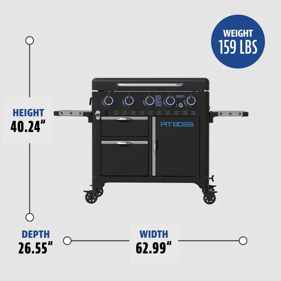 Pit Boss 5 Burner Ultimate Propane Griddle - 10783