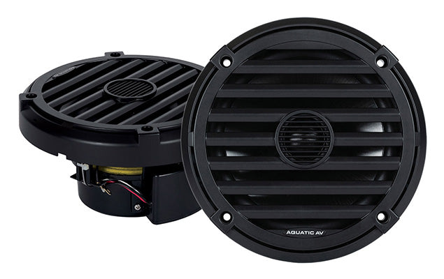 Aquatic AV 6.5 Inch Elite Series Speakers (Black - Pair)