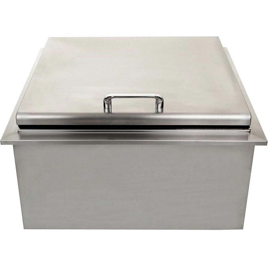 BBQ Island 260 Series - 25 Inch Drop-In Ice Bin Cooler With Condiment Tray