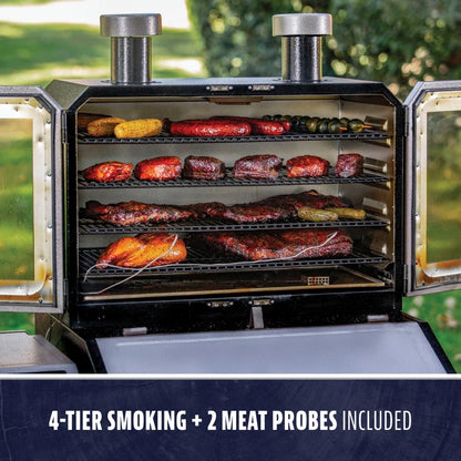 Pit Boss Lockhart Platinum Pellet / Smoker Combo Grill - PBPEL218010500